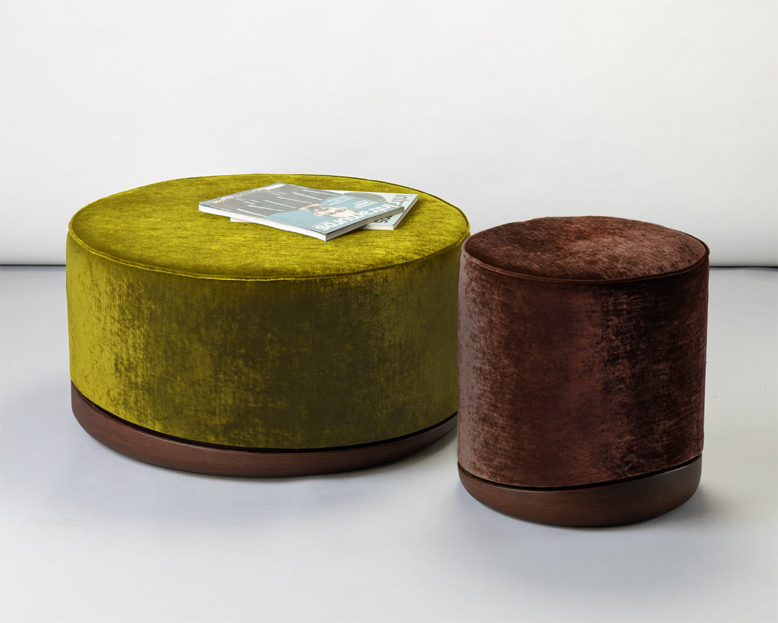 
                  
                    Lisbon Silk Velvet Pouf
                  
                