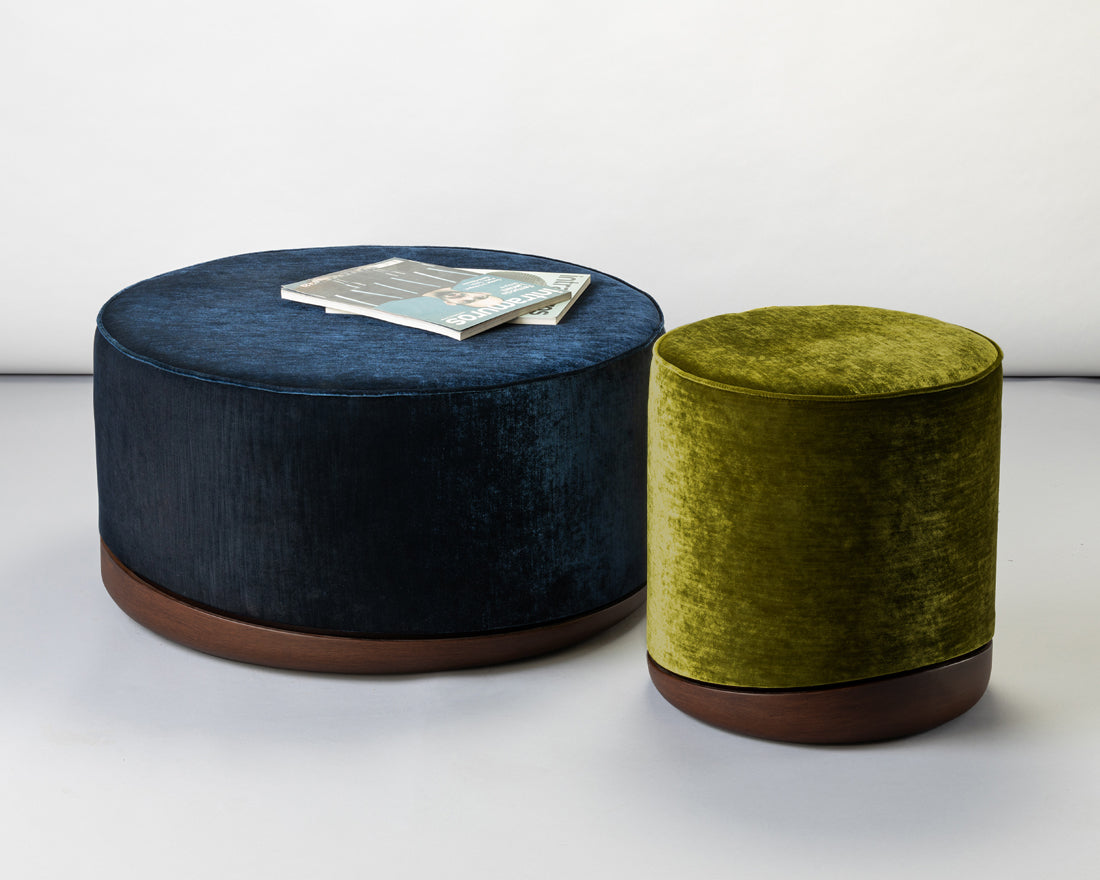
                  
                    Lisbon Silk Velvet Pouf
                  
                