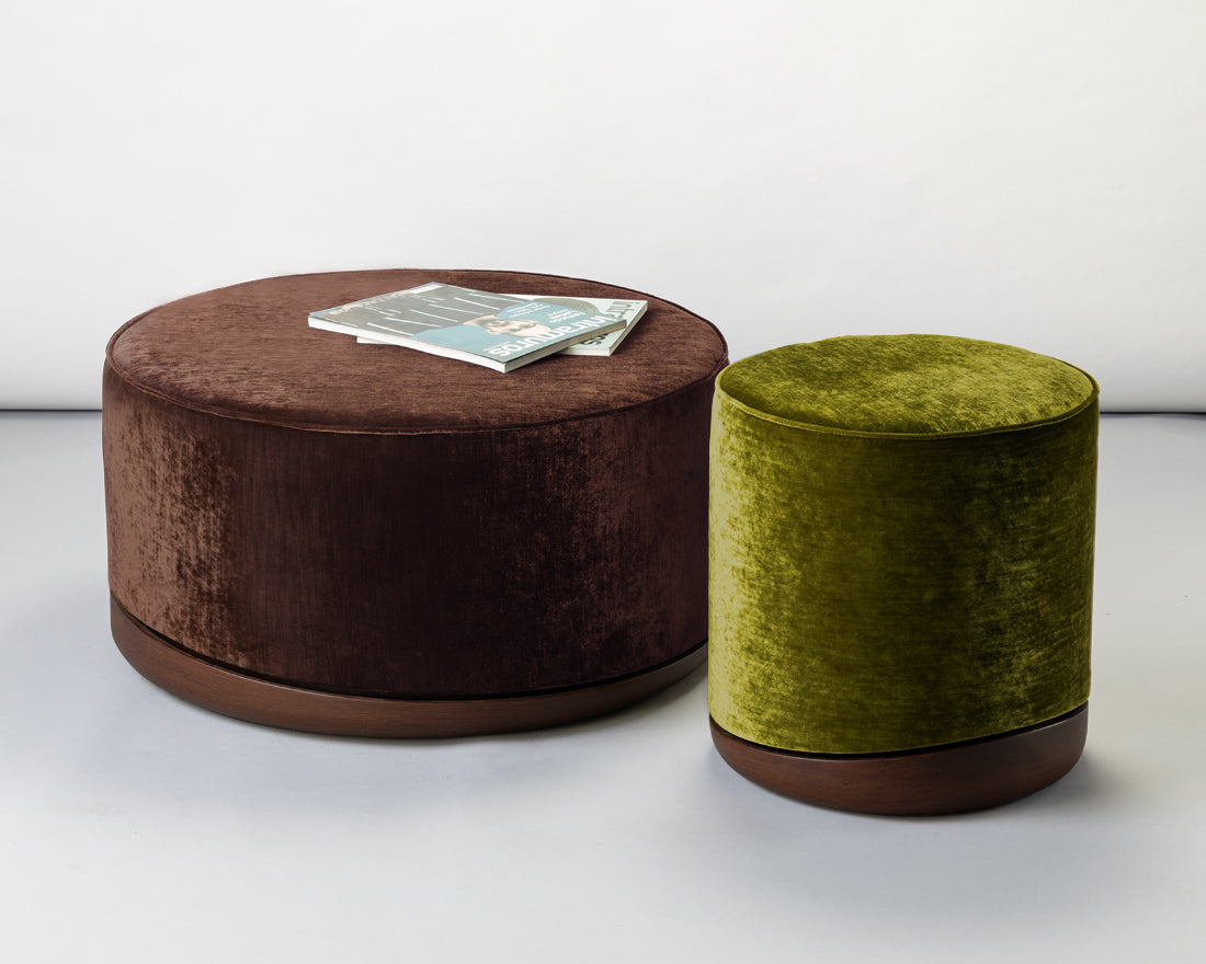 
                  
                    Lisbon Silk Velvet Pouf
                  
                