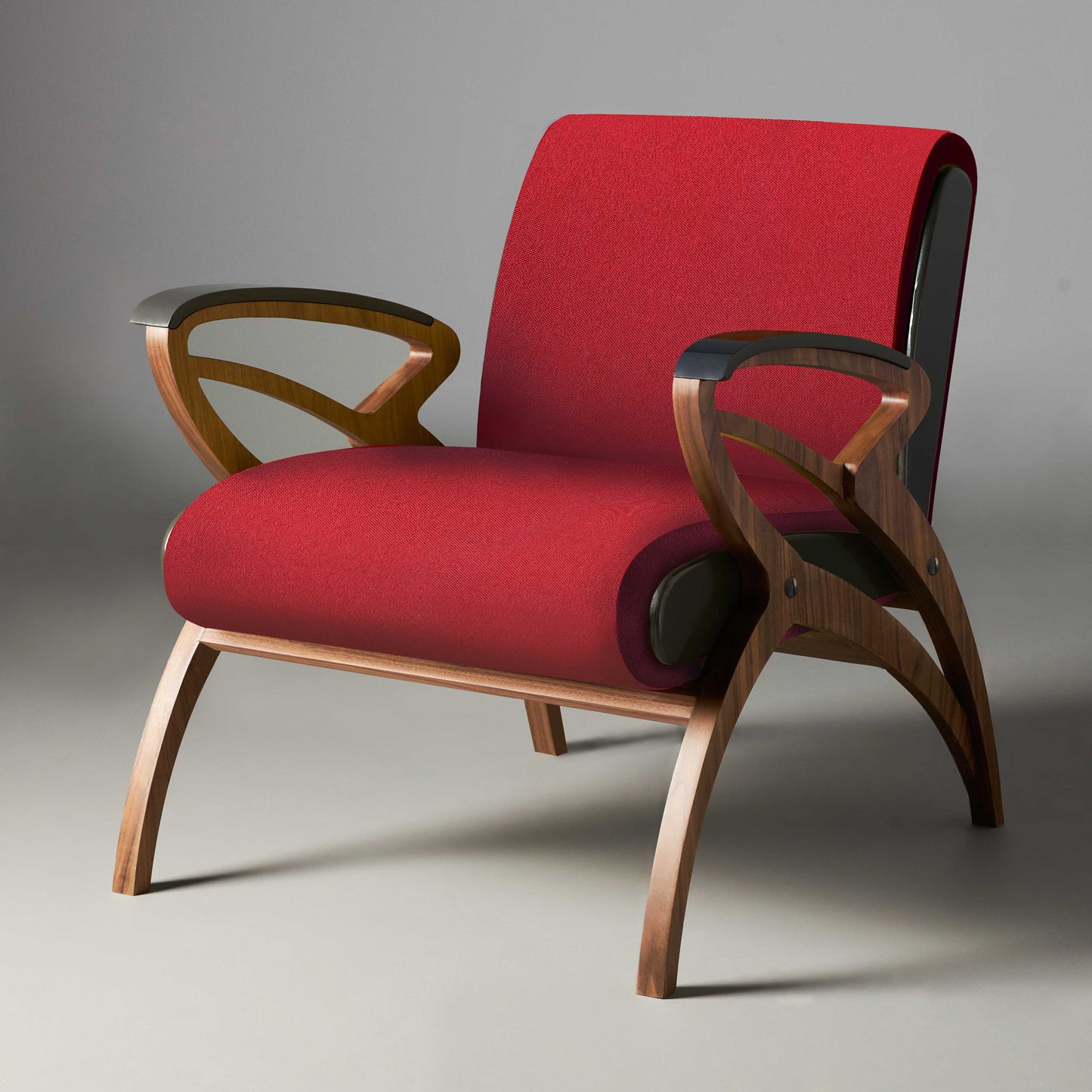
                  
                    Gaen Studio Hopper Herringbone Red Armchair
                  
                